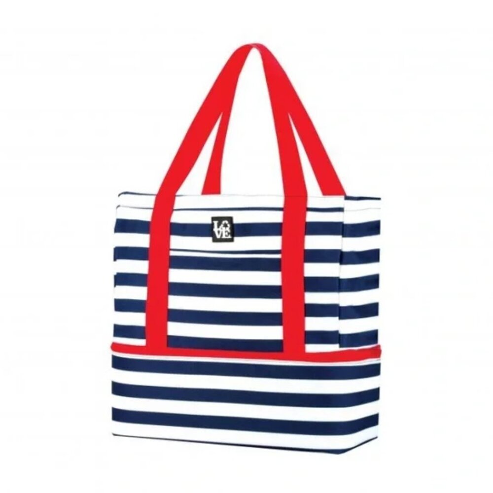 Nwt Love Bags Insulated Beach Time Cooler Tote anchors aweigh